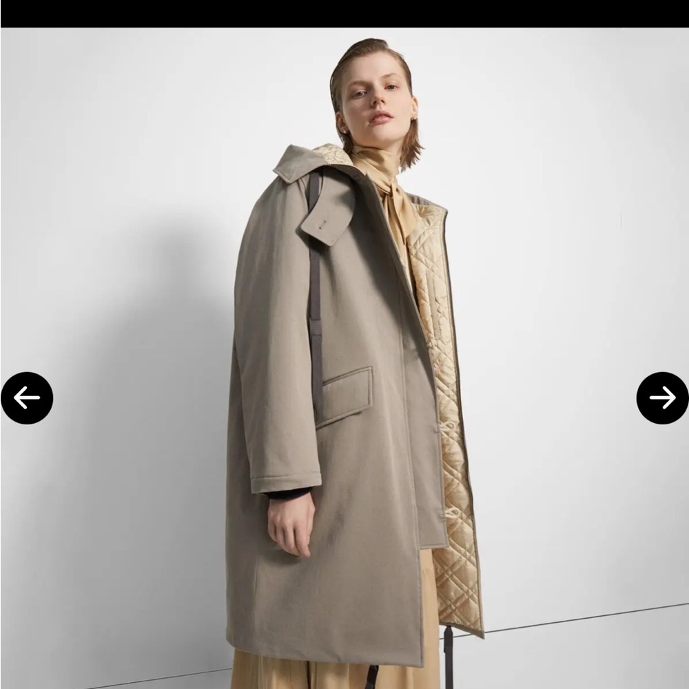 Theory Tan Trench Coat